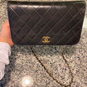 Chanel Vintage Full Flap Quilted Lambskin Medium